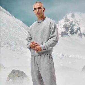 YOUNGLA COMFY COLLECTION - CREWNECK HEATHER GREY